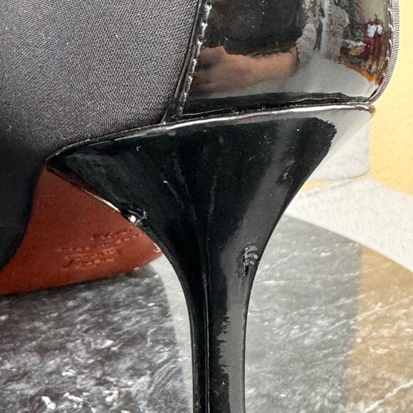 Donald J Pliner Treva Black Pump Platform Heels Vero Cuoio Women’s Size 9.5M US - Picture 9 of 9